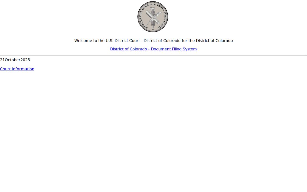 Boulder County court dockets District of Colorado CM ECF source