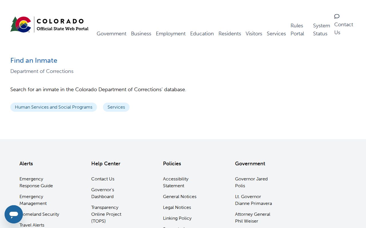 Boulder County inmate records Colorado state inmate locator